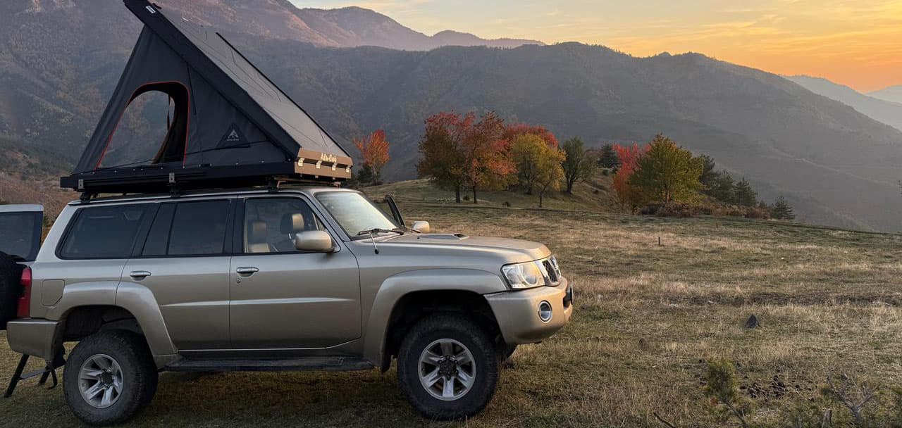 Nissan Patrol on Albanian terrain